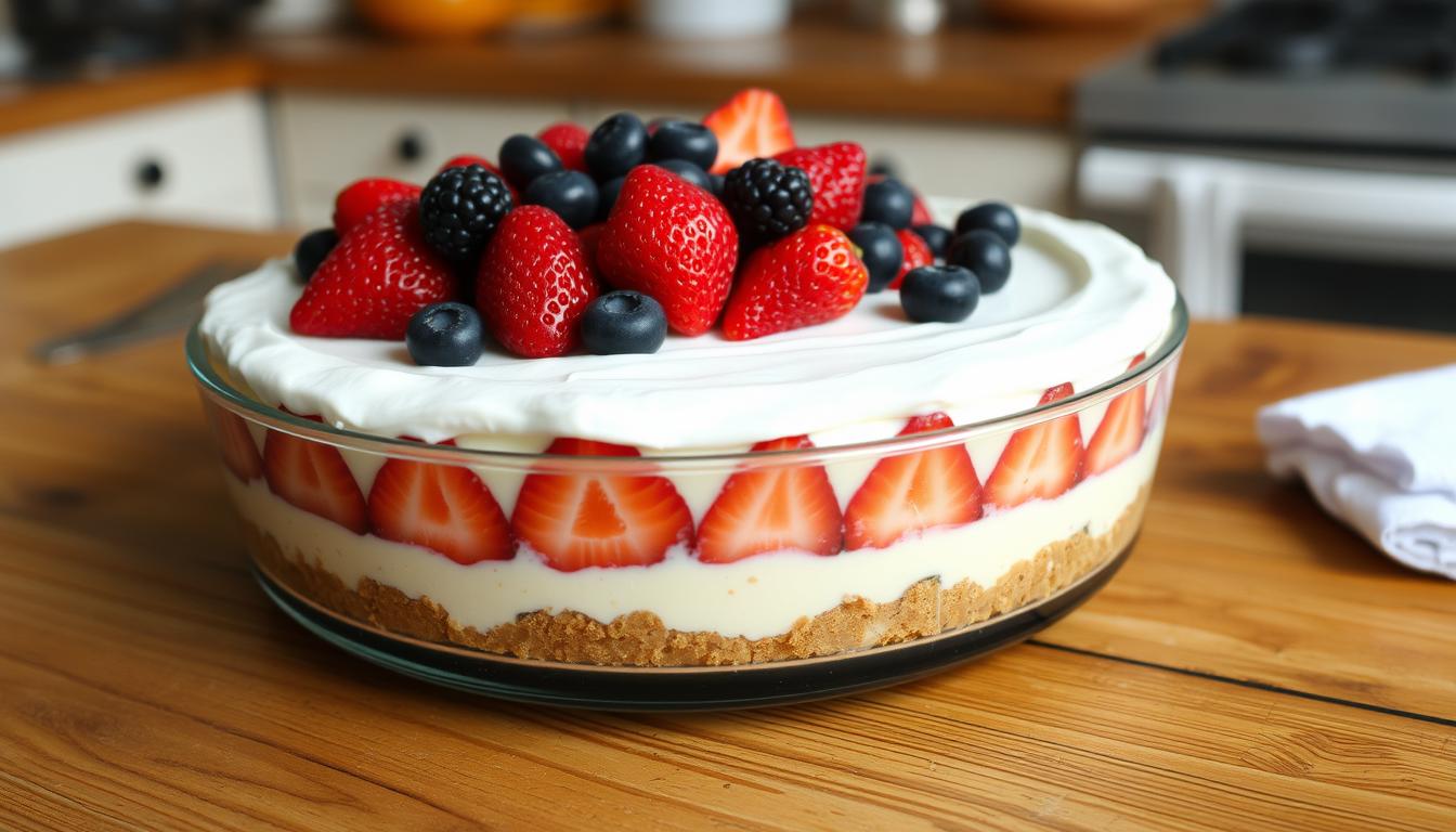 3 ingredient no bake cheesecake