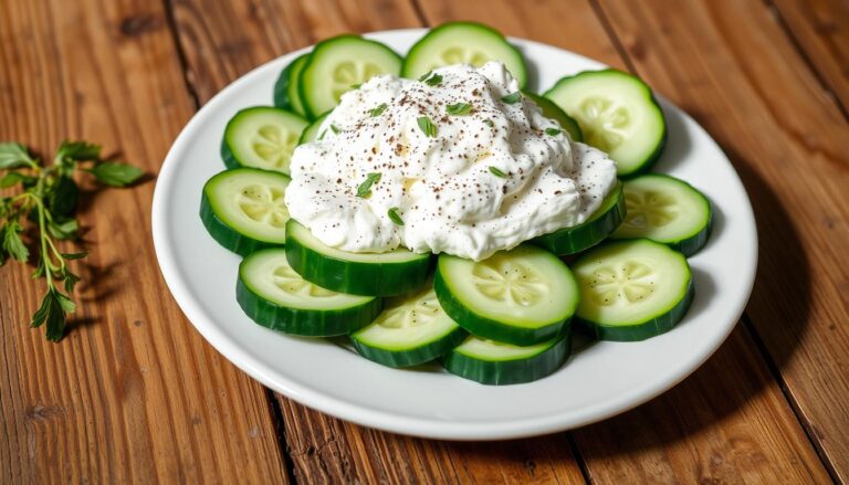 Cucumber cottage cheese