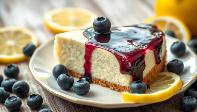 lemon blueberry cheesecake