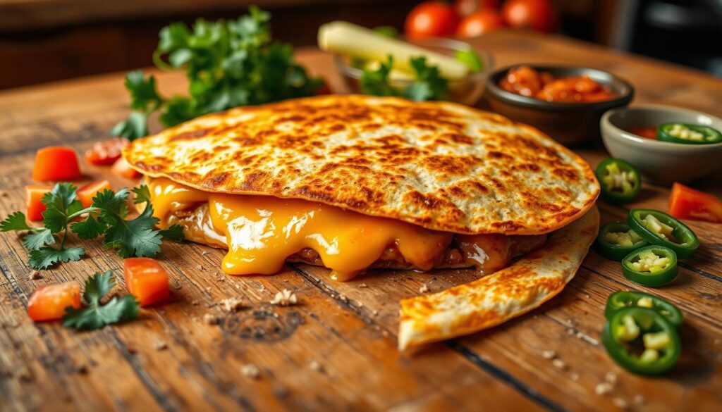 quick cheese quesadilla