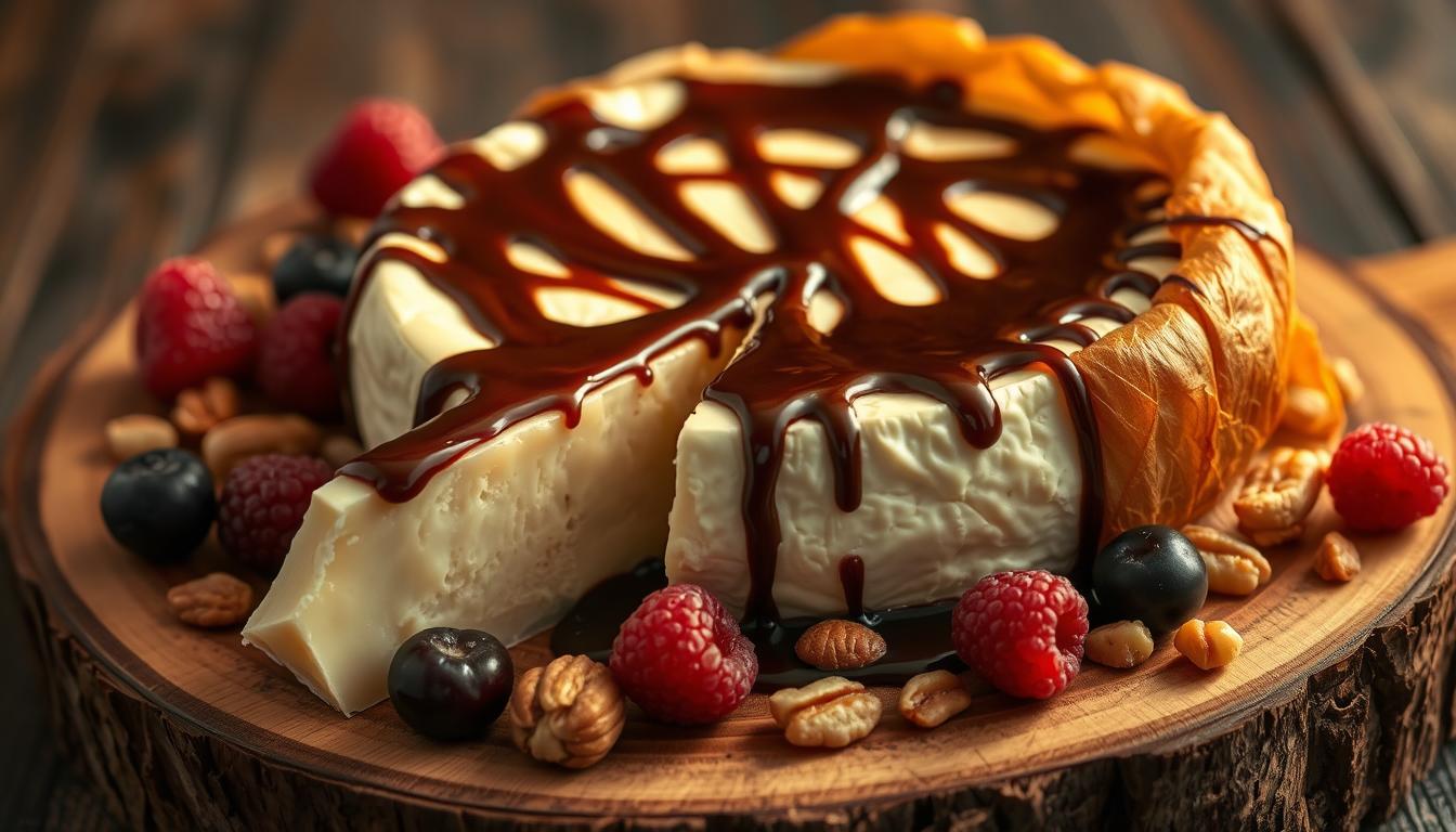 Baked Brie with Chocolate