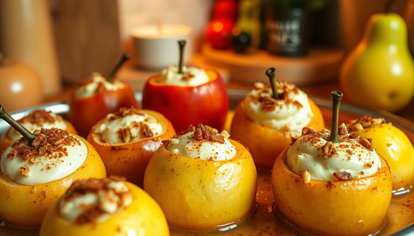 Baked Cheese Apples or Pears