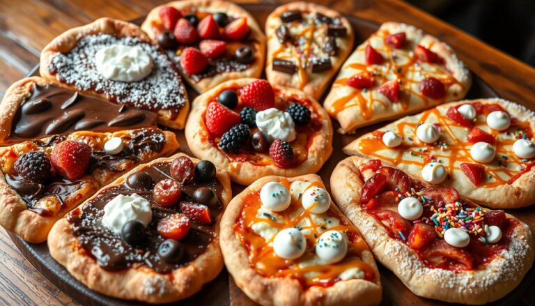 Cheesy Dessert Pizzas (Sweet and Savory)