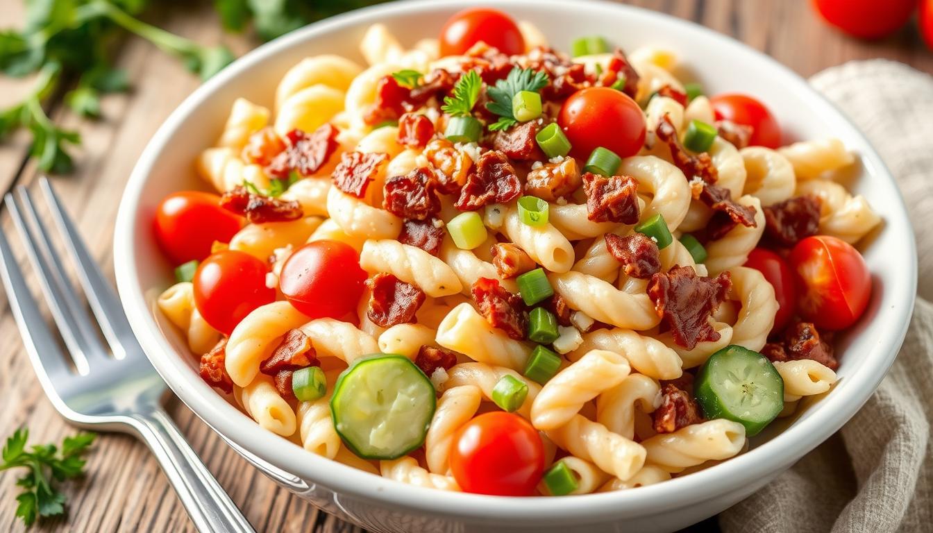 bacon ranch pasta salad
