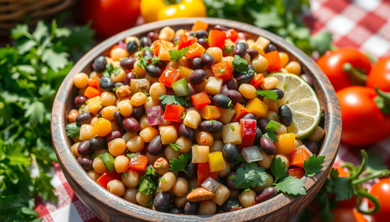 dense bean salad