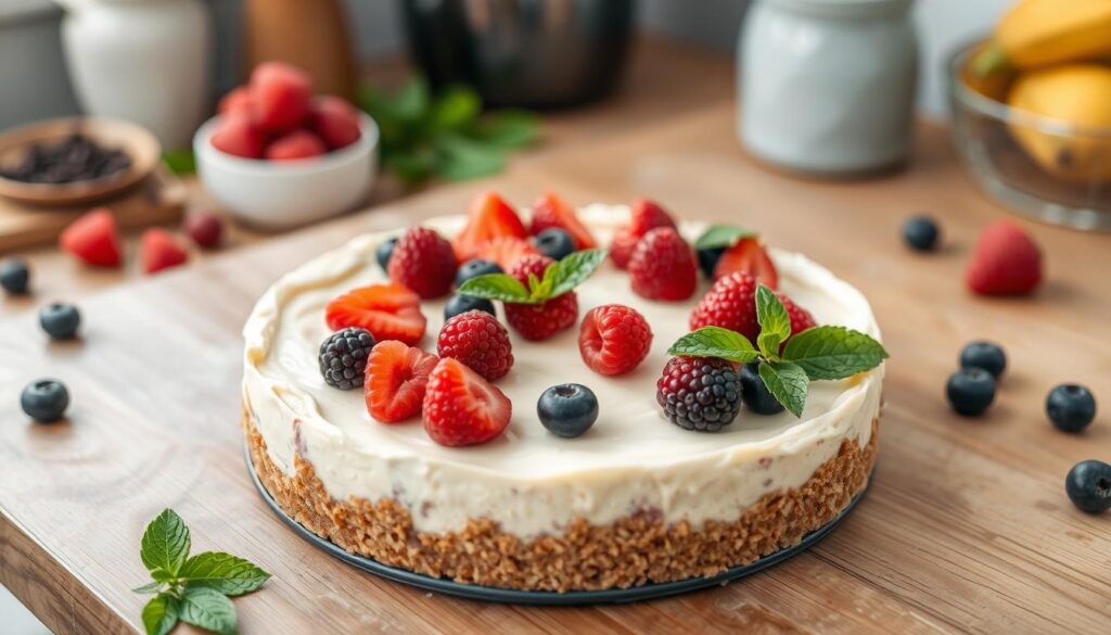 no-bake dairy-free cheesecake