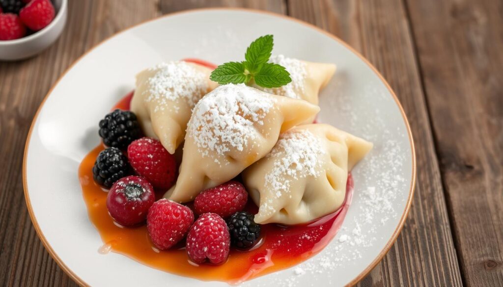 sweet cheese-filled dumplings