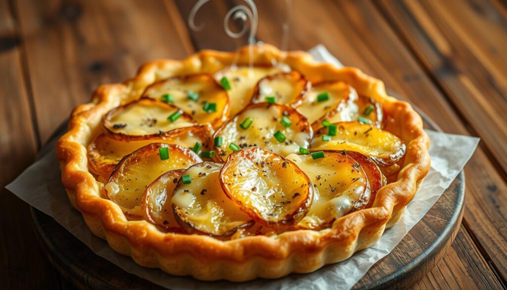 Crispy Potato Tart with Cheese