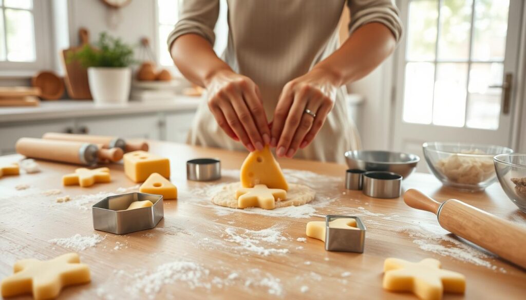 Making Cheese-Shaped Cookies