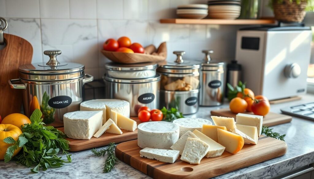 Vegan cheese storage