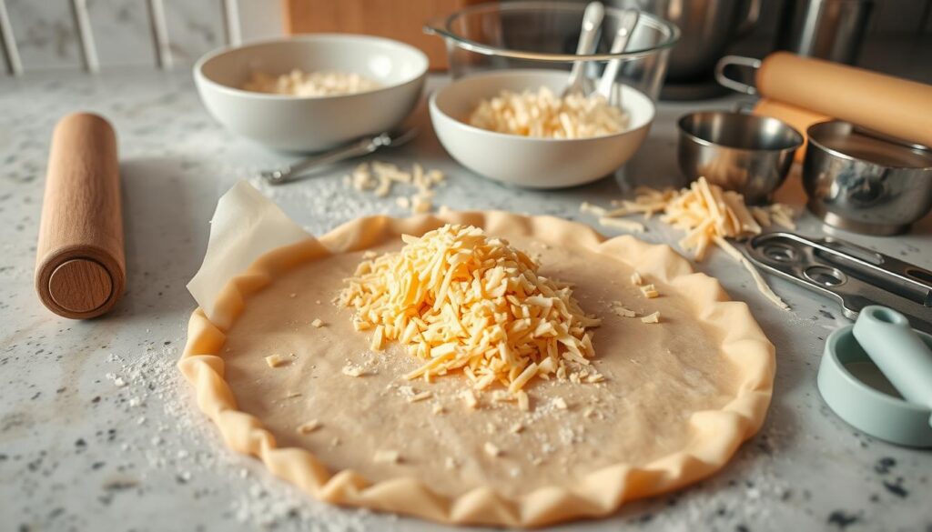 creating a cheese crust