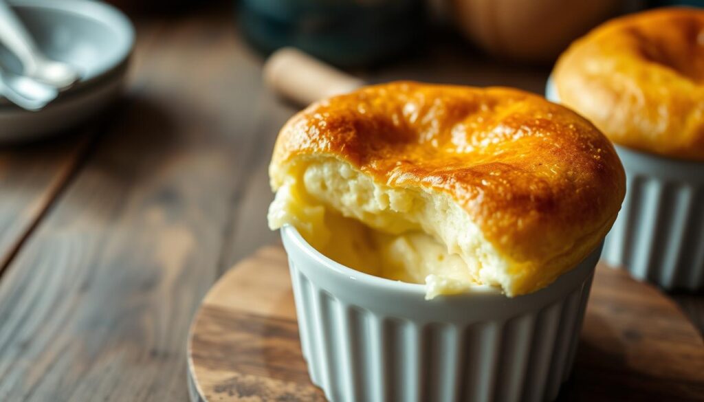 fluffy cheese soufflés