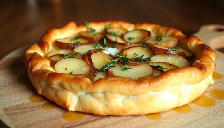 goat cheese potato and onion tart