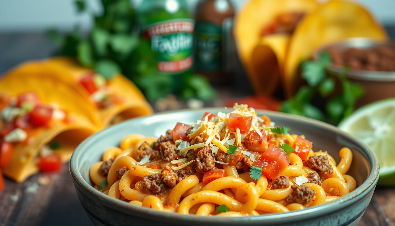 Cheesy Taco Pasta