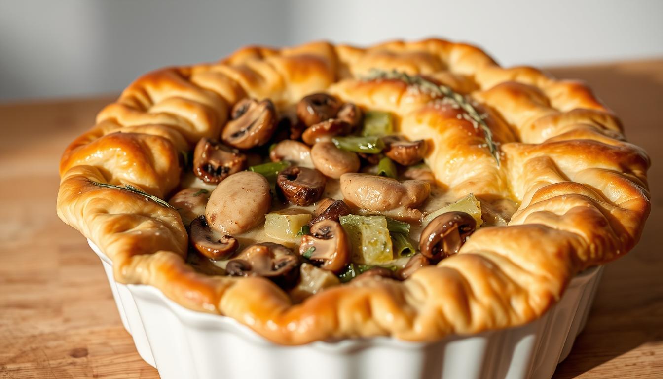 Mushroom & Leek Pie