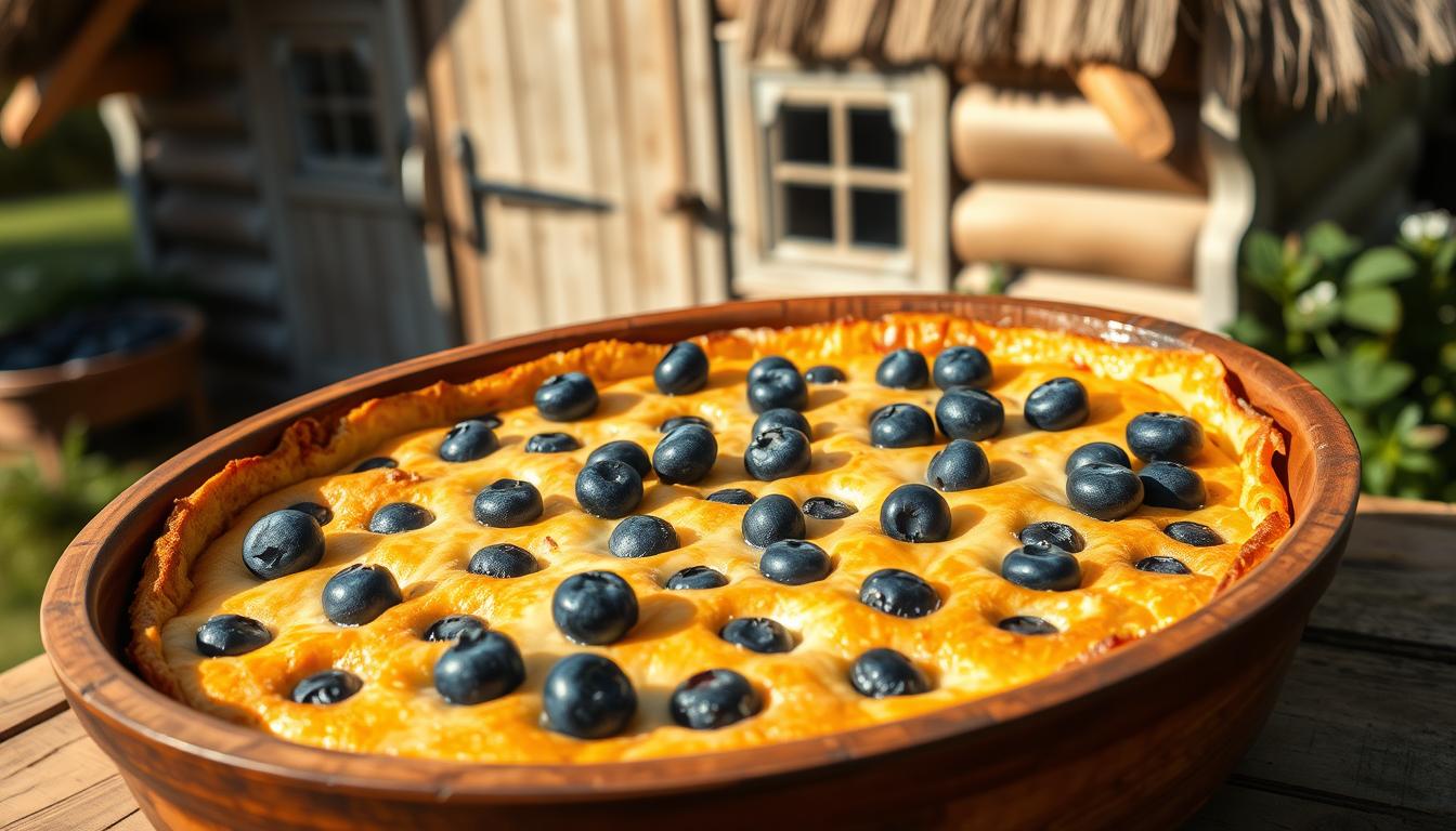 Blueberry cottage cheese Breakfast Bake