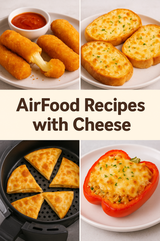 12 Easy AirFood Recipes with Cheese